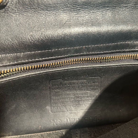 Vintage Coach Black Geometric Clutch Style #9044 Crossbody/Mini Bag - Picture 11 of 16